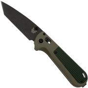 Benchmade Redoubt 431BK-1, Black Tanto CPM-D2, Green Grivory, navaja