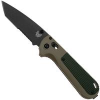 Immagine per Benchmade Redoubt 431SBK-1, Serrated Black Tanto CPM-D2 , Green Grivory, coltello da tasca
