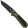 Image pour Benchmade Redoubt 431SBK-1, Serrated Black Tanto CPM-D2 , Green Grivory, couteau de poche