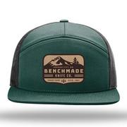 Benchmade 7-Panel Snapback Hat, Dark Green 50067 gorra