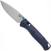 Benchmade Bugout 535SL-13 Crushed Silver Cerakote CPM S90V, Crater Blue Aluminum, Taschenmesser