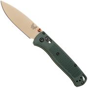 Afbeelding voor Benchmade Bugout 535TN-2601, McMillan Tan Cerakote Elmax, Taiga Green Grivory zakmes