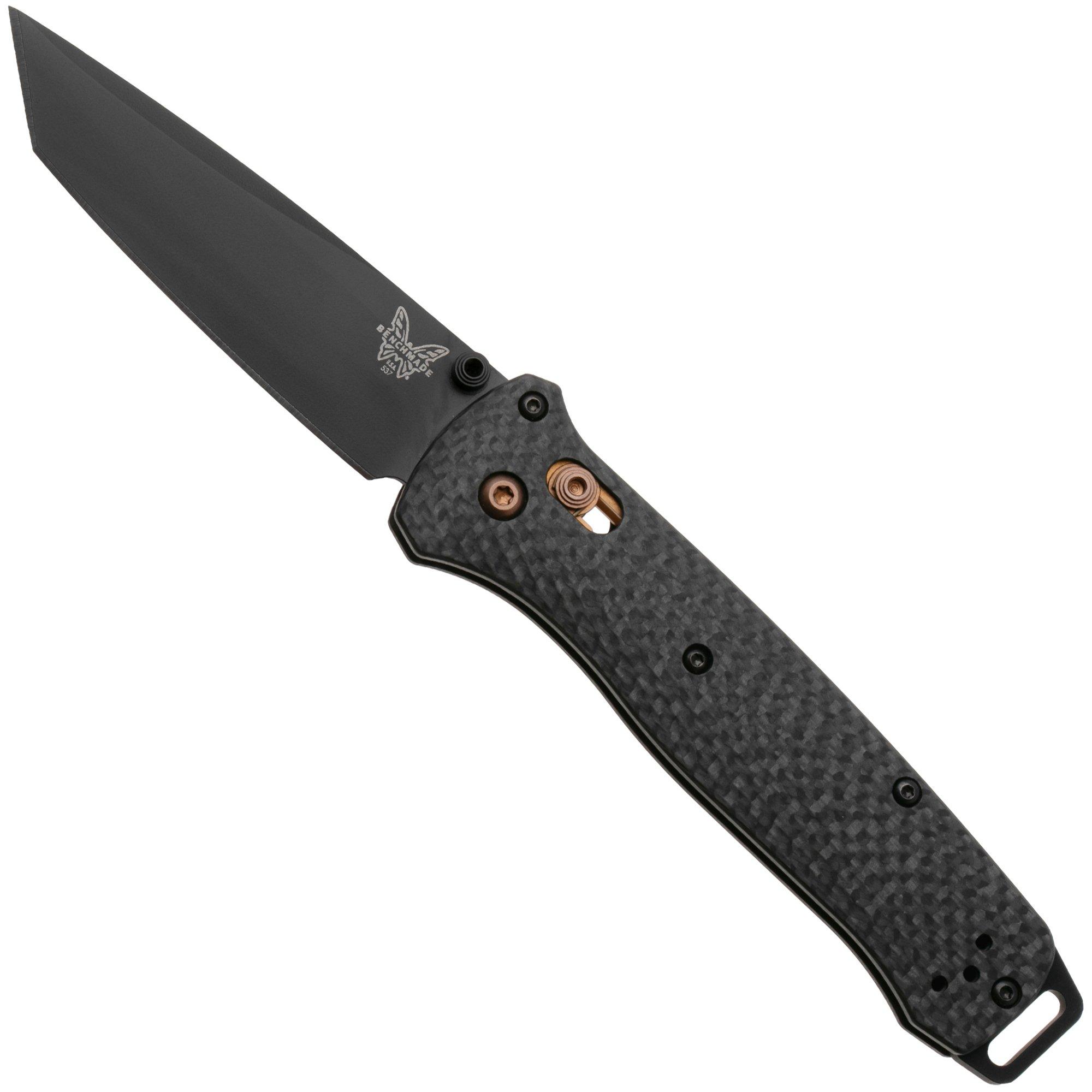 Benchmade Bailout 537BK-10 Black CPM S90V, Carbon Fiber, Dark Copper, pocket knife