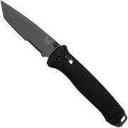 Benchmade Bailout, 537SGY-03, CPM-M4 Partly Serrated, Black Aluminium, coltello da tasca