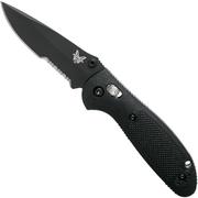 Benchmade Mini-Griptilian 556SBK-S30V Serrated pocket knife, Mel Pardue design