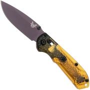 Benchmade Mini Freek 565PL-2501 Amethyst Cerakote CPM M4, Amber Ultem, SHOT Show 2025 Limited Edition couteau de poche