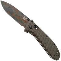 Afbeelding voor Benchmade Presidio II 570CAMO-2601, 2026 Shot Show Limited Edition, Flecktarn Camo Cerakote CPM S30V, Brown Canvas Micarta zakmes