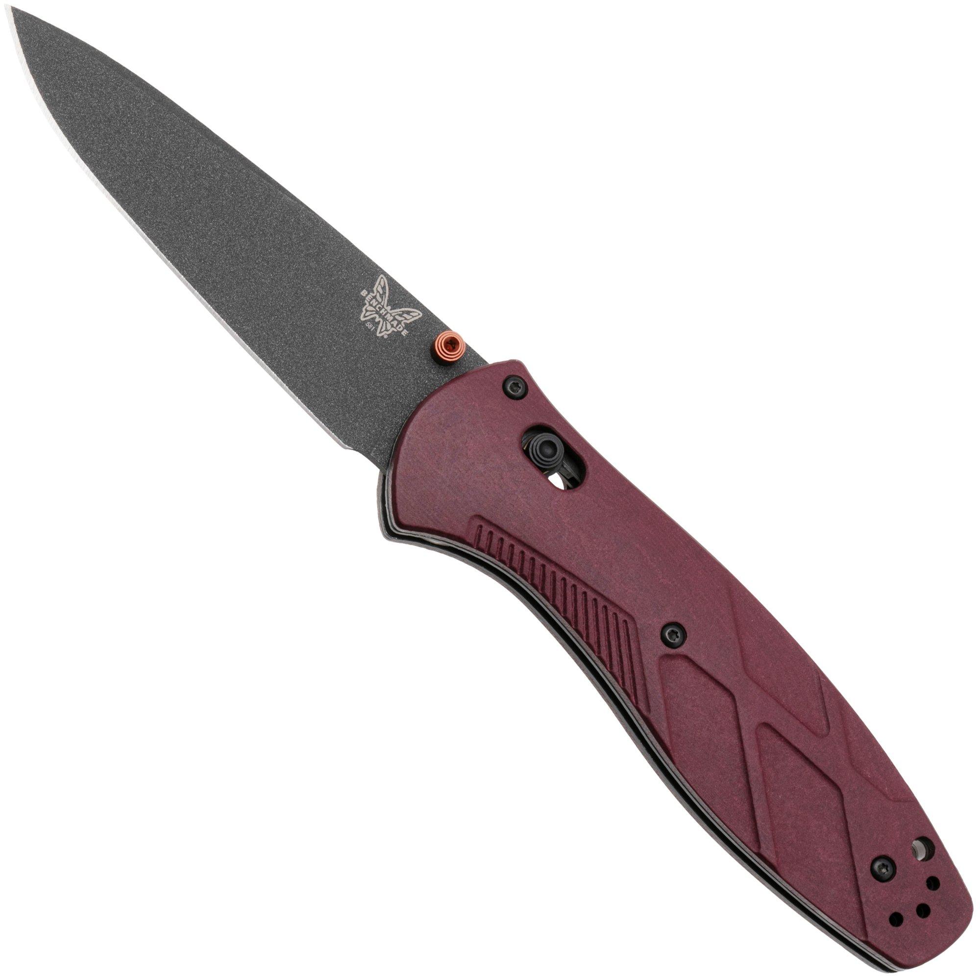 Benchmade Barrage 581BK-04 Black Cobalt Cerakote CPM S30V, Redstone Richlite, Taschenmesser