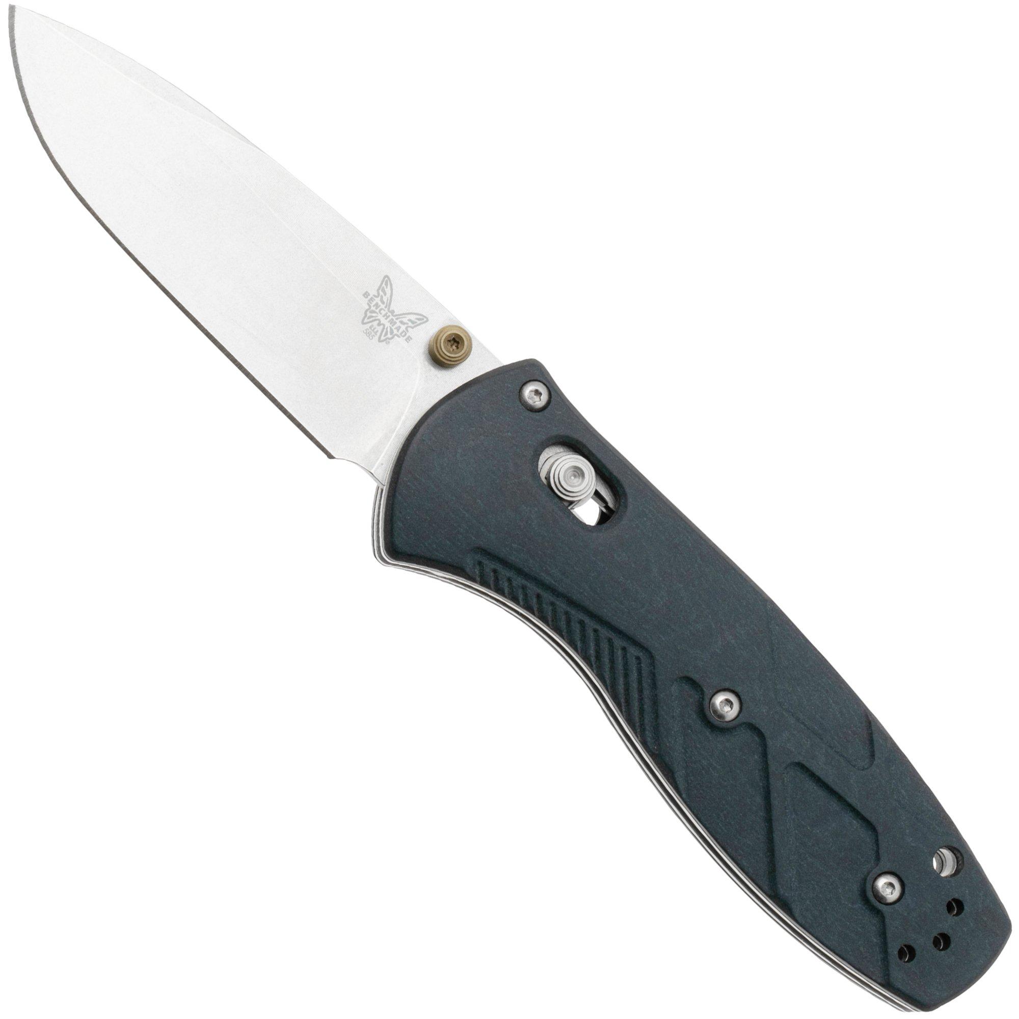Benchmade Mini Barrage 585-03, Axis-Assist, S30V, Blue Canyon Richlite, Taschenmesser