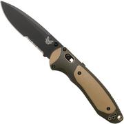  Benchmade Boost Federal Government Exclusive 590SBK-1 Tan Serrated couteau de poche