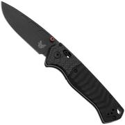 Benchmade P.S.K. 593BK-01 CPM MagnaCut, Carbon Fiber/Black G10, couteau de poche pour l'extérieur