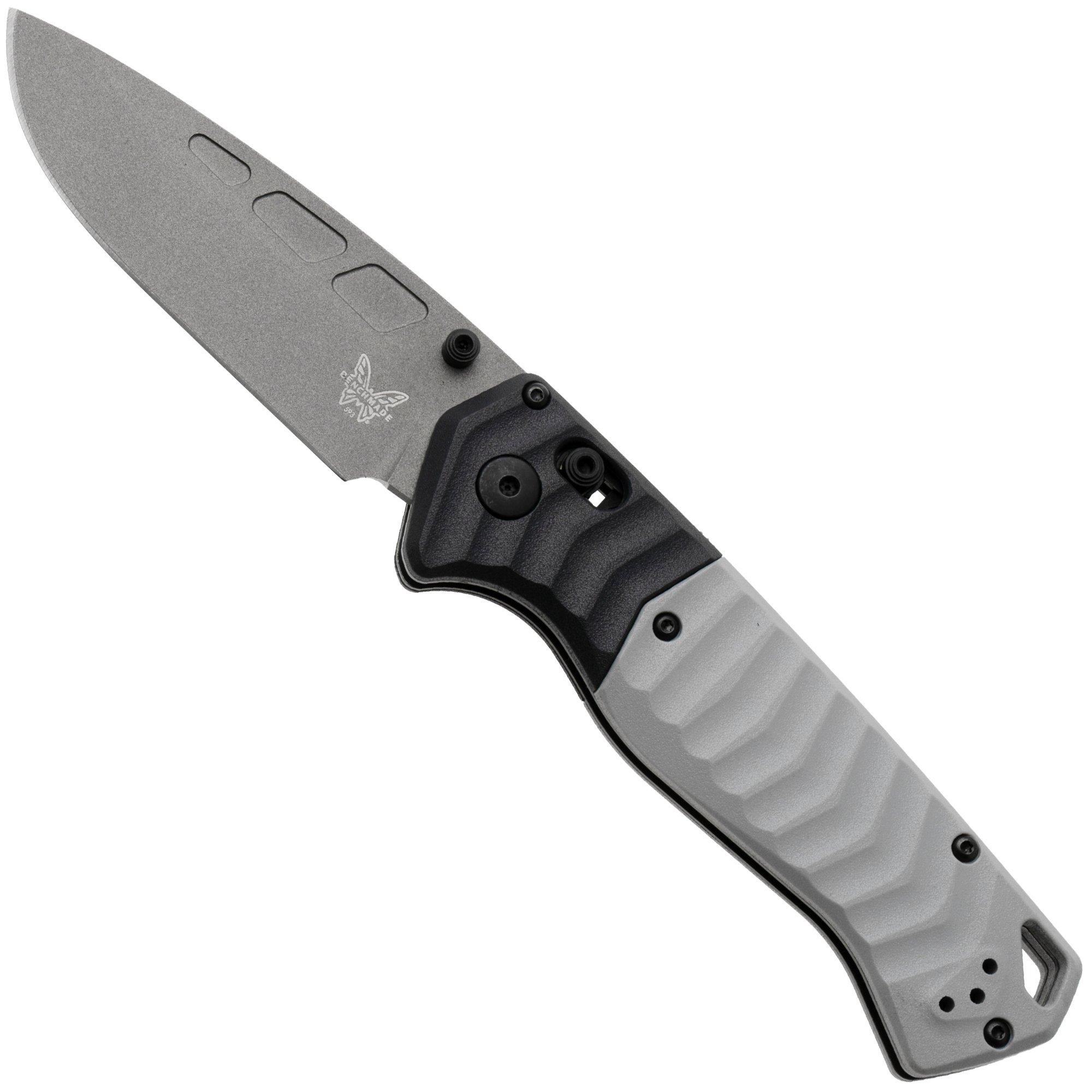 Benchmade P.S.K. 593GY-02 Cerakote Elmax, Tempest Gray FRN, outdoor pocket knife