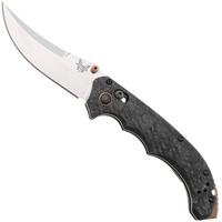 Immagine per Benchmade Mini Bedlam 865-02 Stonewashed CPM S90V, 3K Twill Carbon Fiber, coltello da tasca
