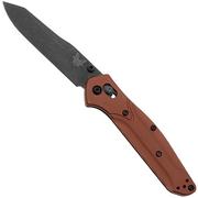 Benchmade 940BK-03 Osborne, DLC Battlewash CPM MagnaCut, Burnt Copper Aluminum pocket knife, Warren Osborne design