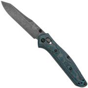 Benchmade Osborne 940BK-2404 DLC Battlewash CPM-MagnaCut, Fat Carbon Arctic Storm Carbonfiber, 2024 Limited Edition zakmes