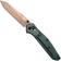 Afbeelding voor Benchmade Osborne 940FE-2601, Flat Dark Earth Battlewashed PVD CPM S90V, Taiga Green Aluminum zakmes