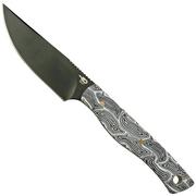 Bestech Heidi Blacksmith M390 Black DLC, Black White G10, BFK01G couteau de poche Knivesandtools Exclusive