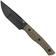 Image for Bestech Heidi Blacksmith #2 Hollow Compound Grind, Black Stonewashed, Canvas micarta BFK04D fixed knife
