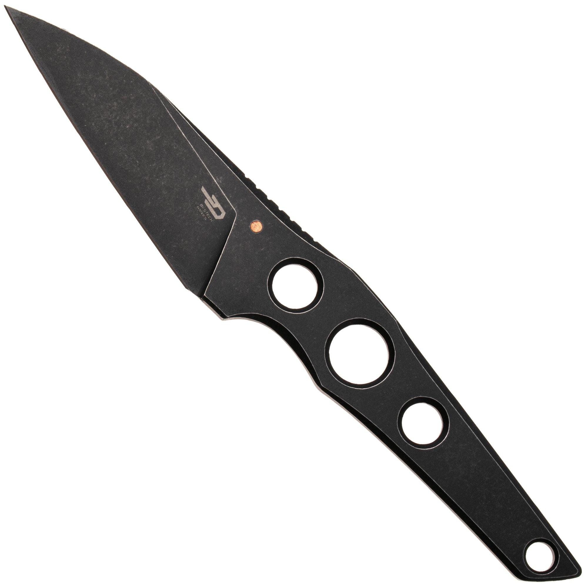 Nóż z głownią stałą Bestech VK-Core BFK05B Black Stonewashed 14C28N, projekt Vulpex Knives