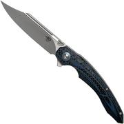  Bestech Fanga Blue G10 & Carbon fibre BG18E, couteau de poche