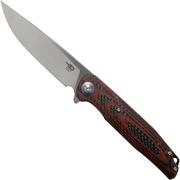 Bestech Ascot Red G10 & Carbon fibre BG19F pocket knife