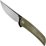 Bestech Swift BG30A-2 Satin Black, Green Micarta pocket knife