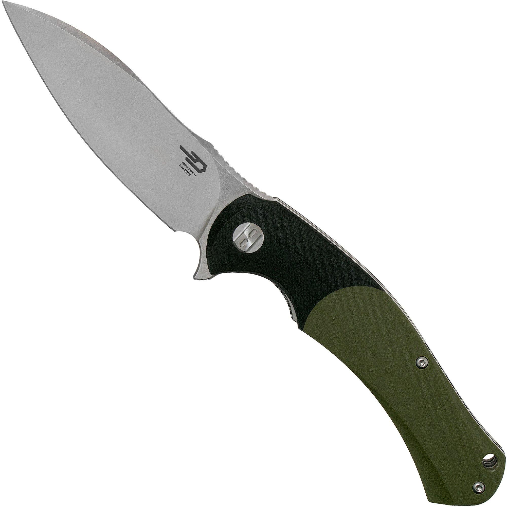 Bestech Penguin BG32A Black-Green G10 couteau de poche