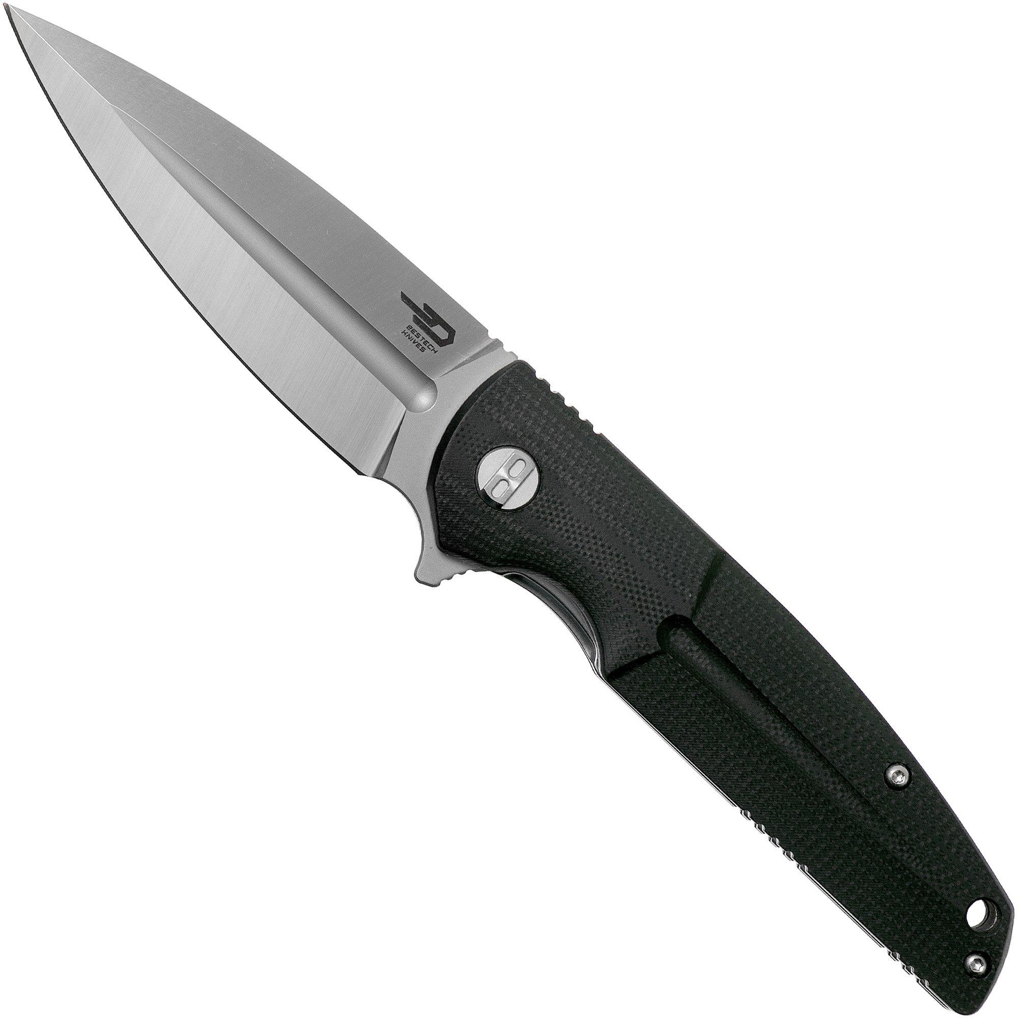 Bestech Fin BG34A-1 Satin, Black G10 Taschenmesser