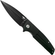 Bestech Fin BG34A-3 Black Stonewashed, Black G10 coltello da tasca