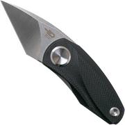 Bestech Tulip Black G10 BG38A pocket knife, Ostap Hel design