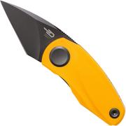 Bestech Tulip Yellow G10, Black BG38F pocket knife, Ostap Hel design