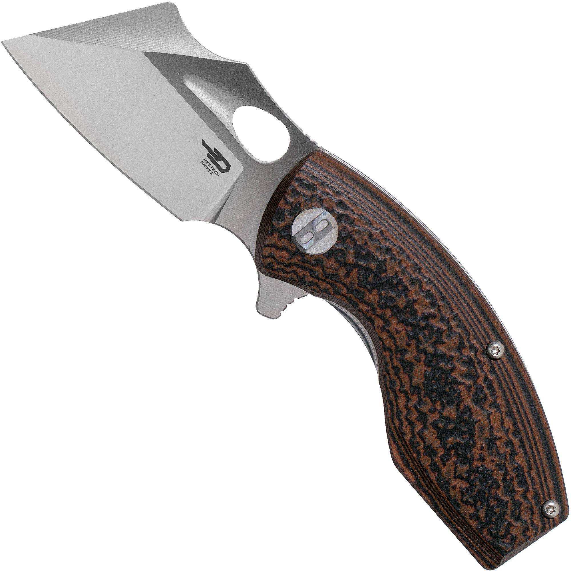 Nóż składany Bestech Lizard BG39A Orange Black G10, Two Tone