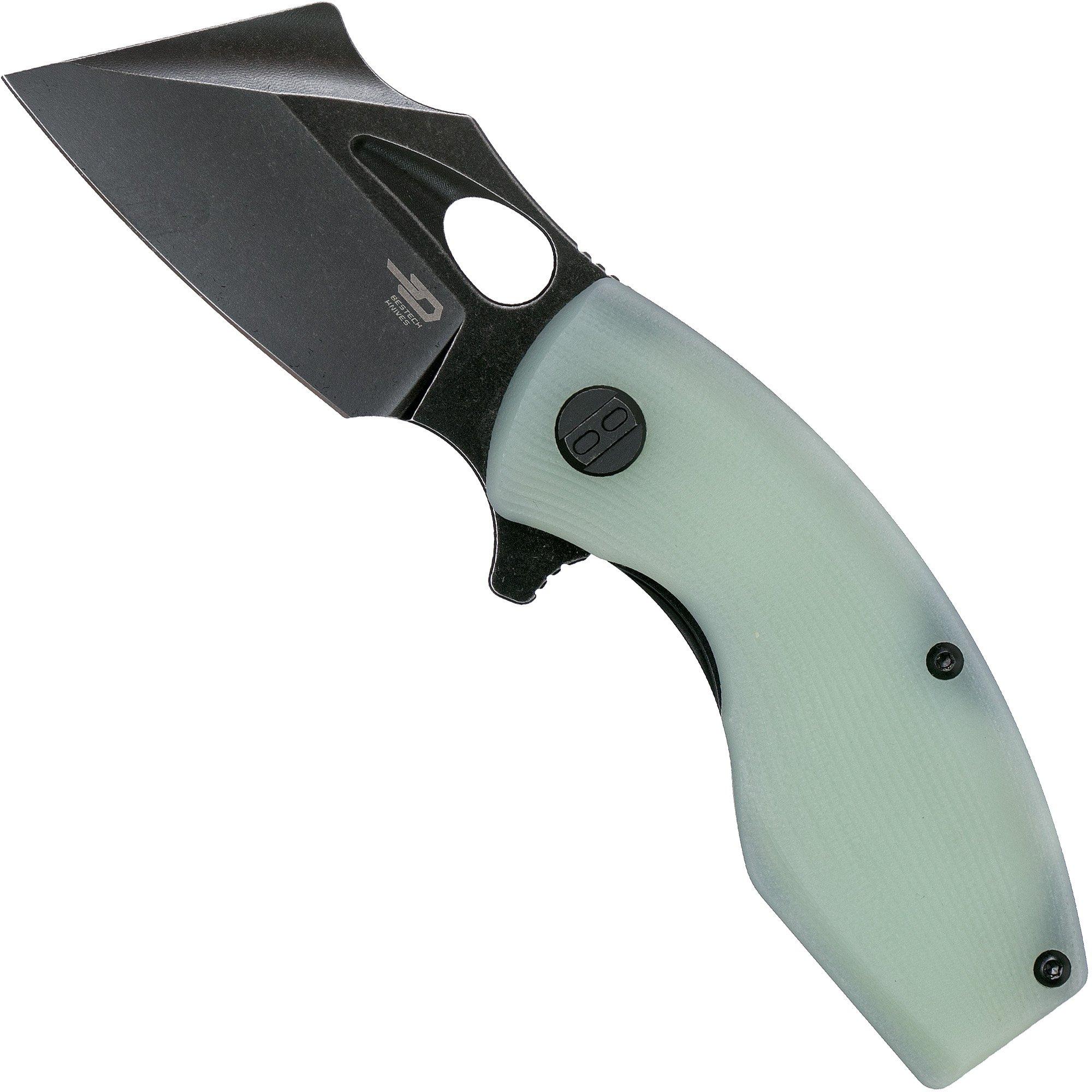 Nóż składany Bestech Lizard BG39E Natural G10, Black Stonewashed