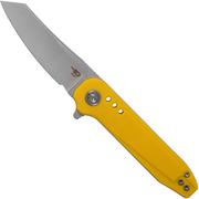 Bestech Syntax BG40B Yellow G10, Two Tone Satin couteau de poche, Todd Knife & Tool design