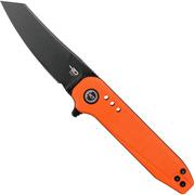Bestech Syntax BG40C Orange G10, Black Stonewashed couteau de poche, Todd Knife & Tool design