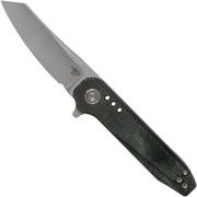 Bestech Syntax BG40D Black Micarta, Two Tone Satin navaja, diseño Todd Knife & Tool