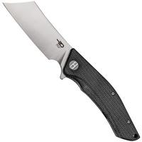 Image pour Bestech Cubis BG42A Stonewashed & Satin, Black Micarta, couteau de poche