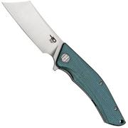 Bestech Cubis BG42C Stonewashed & Satin, Blue Micarta, navaja