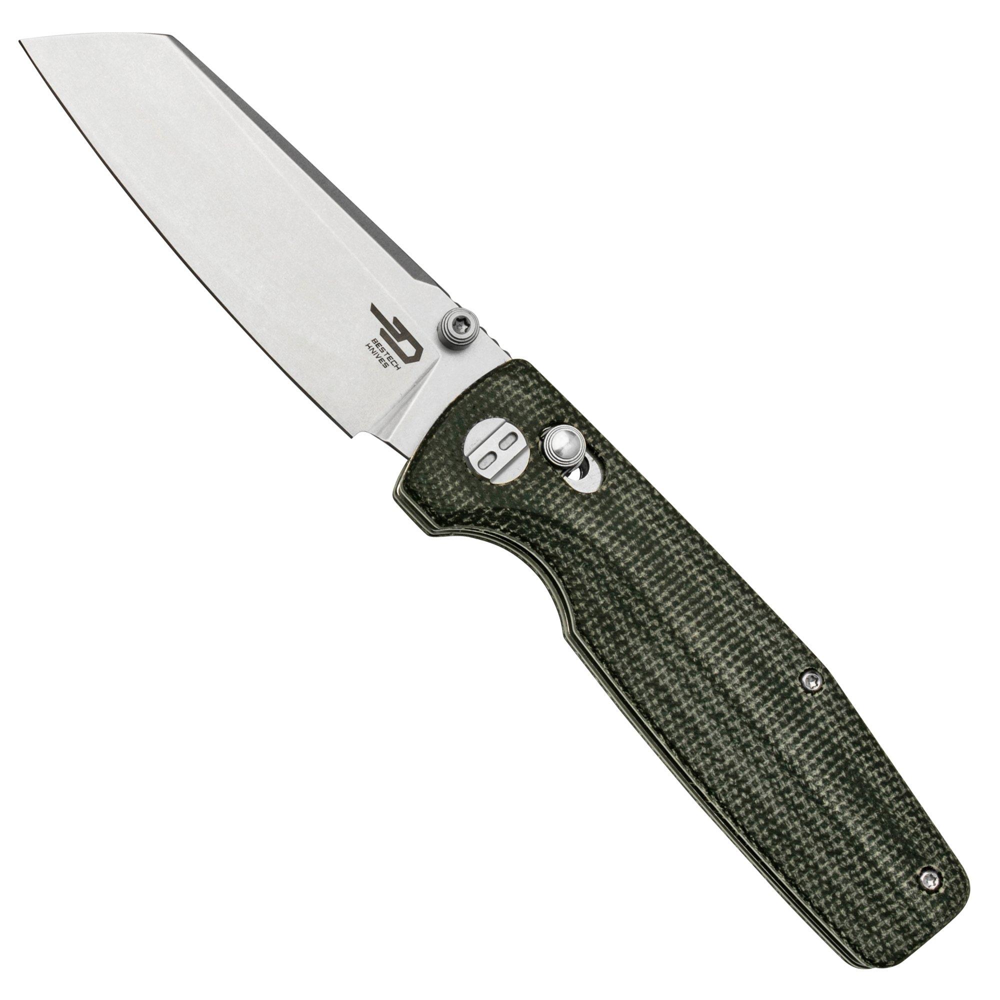 Nóż składany Bestech Slasher BG43A-1 Black Micarta