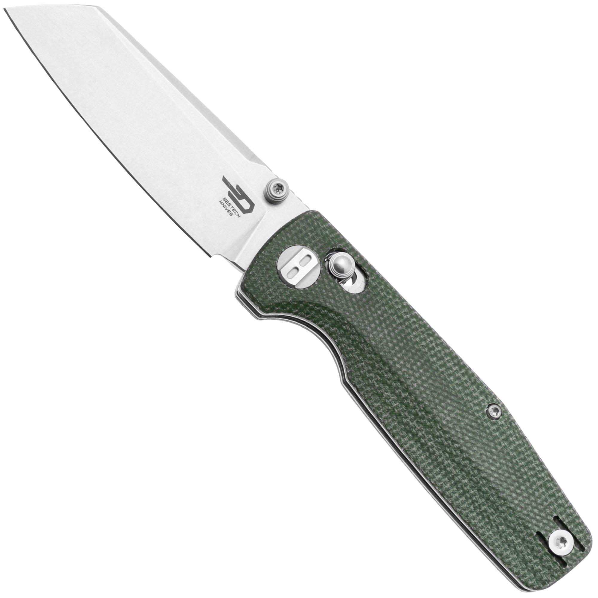 Nóż składany Bestech Slasher BG43B-1 Green Micarta