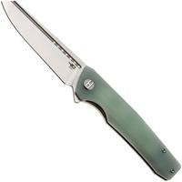 Afbeelding voor Bestech Slyther BG51B-1 Stonewash Satin 14C28N, Transparent G10, zakmes