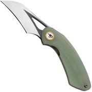 Bestech Bihai Gris DLC Stonewashed Satin, Jade G10 BG53F, navaja diseño Ostap Hel