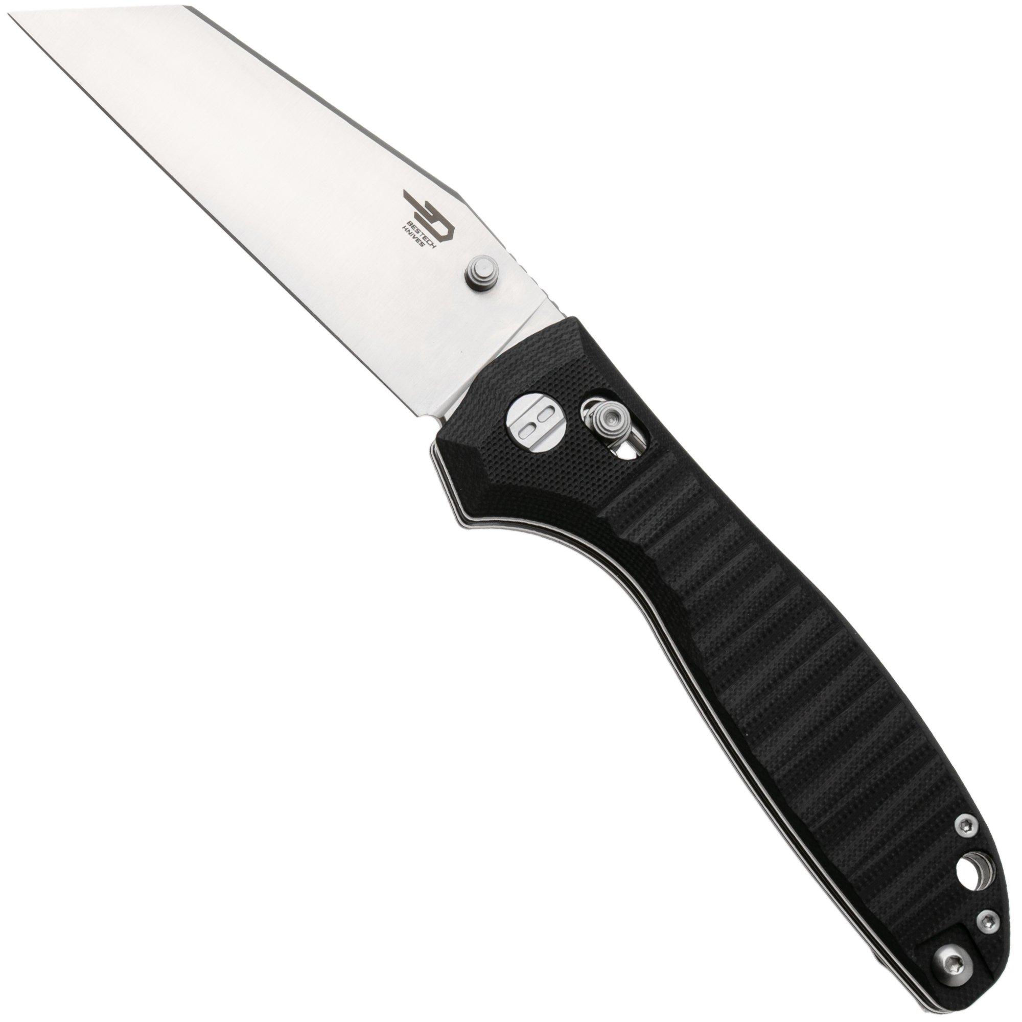Bestech Liger BG61A Satin D2, Black G10, zakmes, Keanu Alfaro design