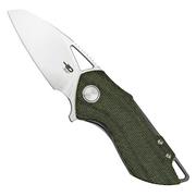 Nóż składany Bestech Riverstone BL03D Black Micarta