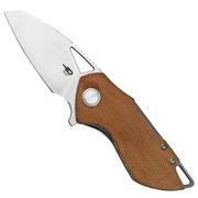 Bestech Riverstone BL03E Brown Micarta, pocket knife
