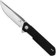 Bestechman Dundee BMK01A Black G10, Satin D2, pocket knife, Ostap Hel design