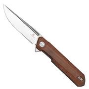 Bestechman Dundee BMK01K Brown Micarta, Ostap Hel design Knivesandtools Exclusive, couteau de poche