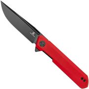 Bestechman Dundee BMK01L, Red G10, couteau de poche, Ostap Hel design