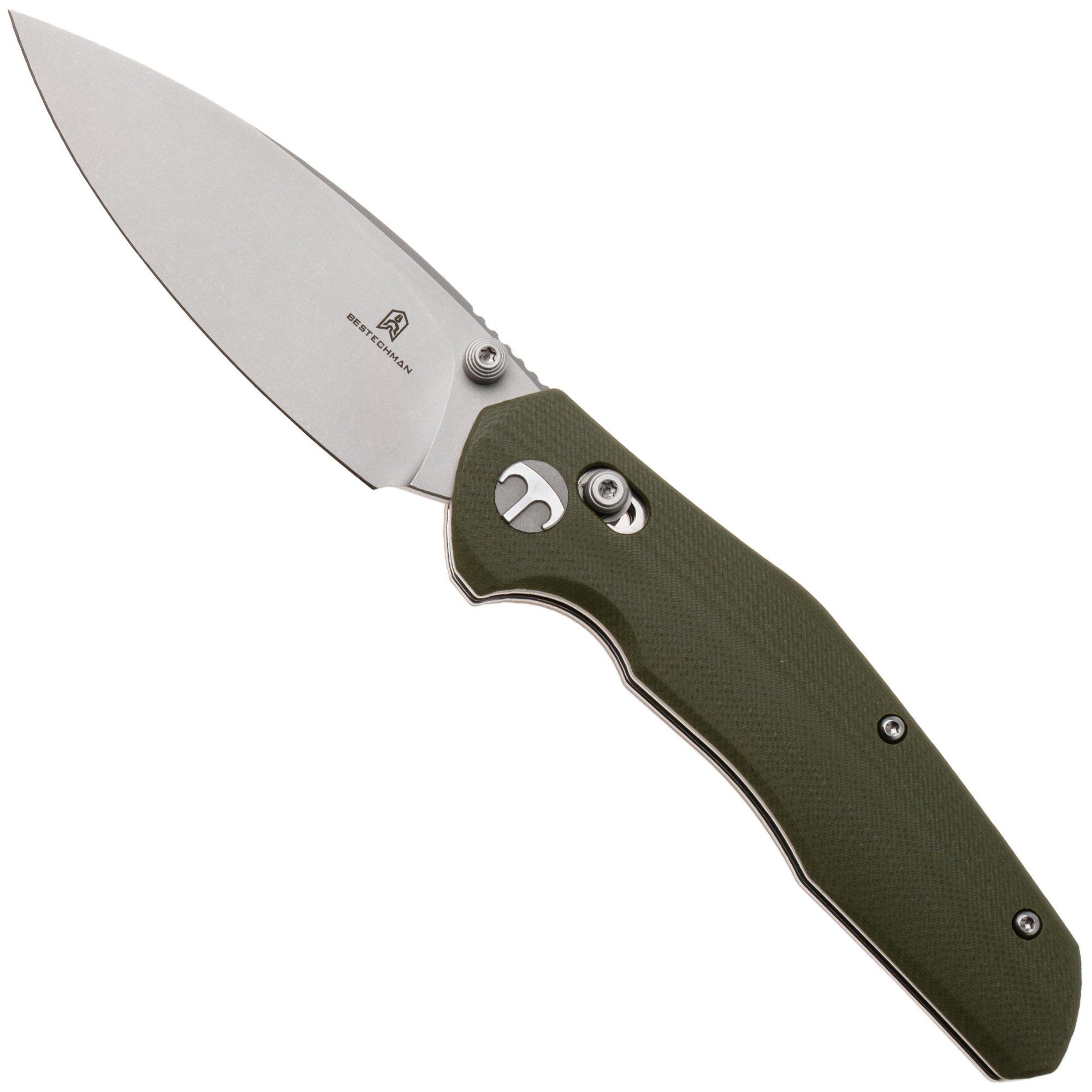 Bestechman Ronan BMK02E Stonewash 14C28N, OD Green G10, zakmes
