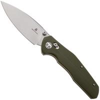 Afbeelding voor Bestechman Ronan BMK02E Stonewash 14C28N, OD Green G10, zakmes
